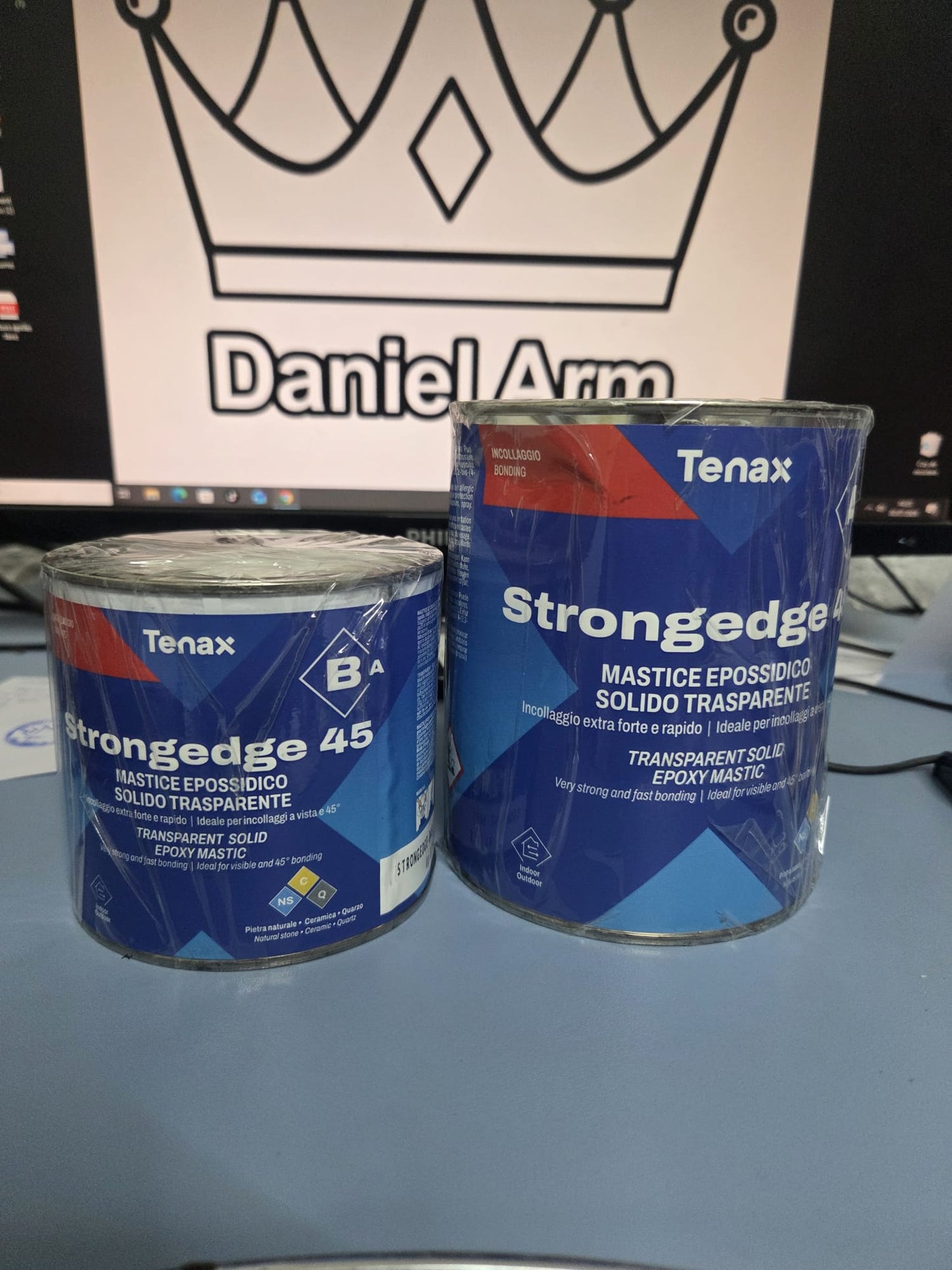 Tenax Strongedge 45 B– Adeziv Epoxidic Transparent pentru Îmbinări la 45° exterior si interior – Component B – 500 g