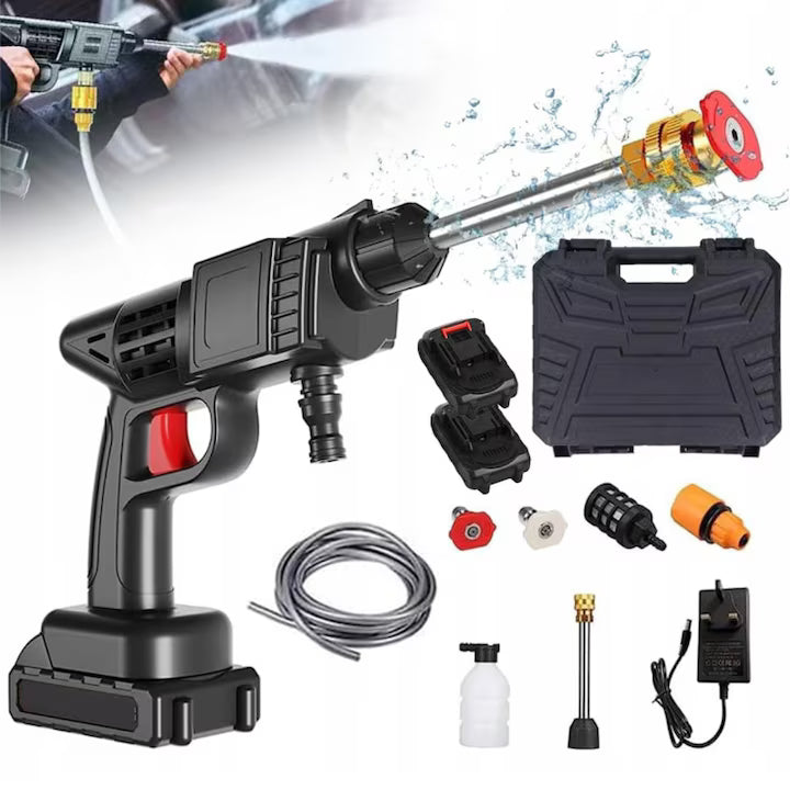 Pistol de spalat cu presiune si 2 acumulatori de 48V
