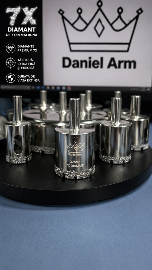 Carotă Diamantată Brazată 25 mm pentru autofiletanta  Daniel Arm