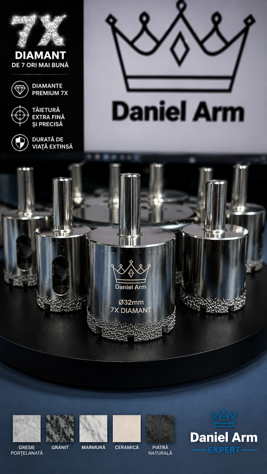 Carotă Diamantată Brazată 32 mm pentru Autofiletanta Daniel Arm