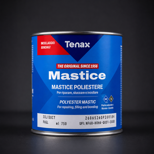 Tenax SolidoCT Paglierino( bej)  – Mastic Poliester Profesional pentru Lipire și Reparații – 750 + intaritor 45 ml
