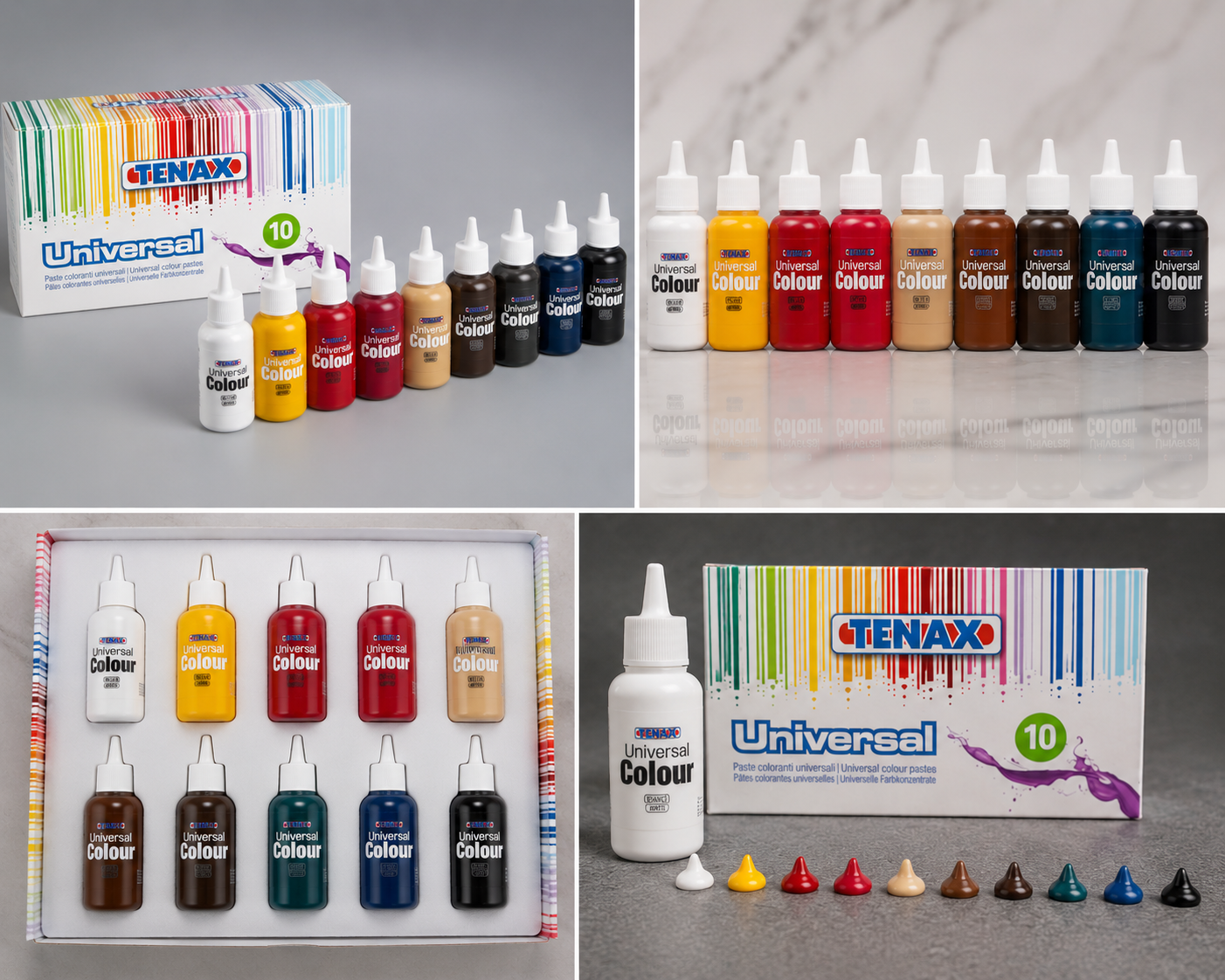Set Pigmenti Tenax 10 bucati 75 ml