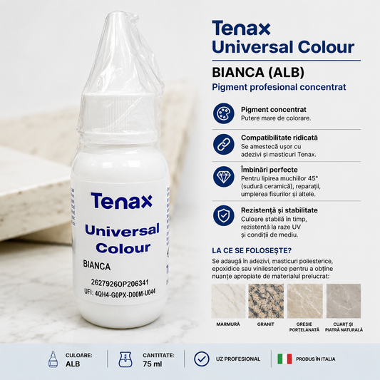 Pigment Tenax White (Alb) Profesional 75 ml