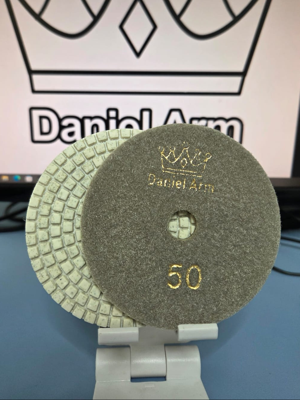 Discheta Diamanta Granulatie 50 De Slefuit Gresie cu inele detasabile