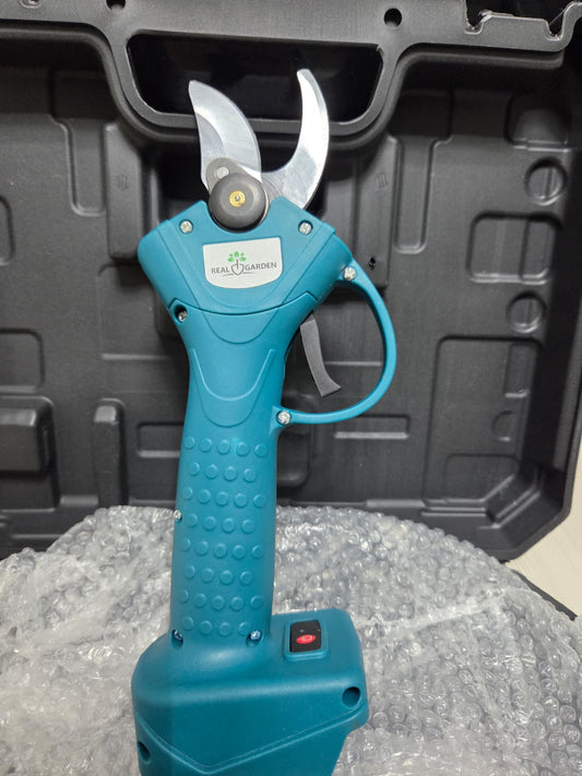 Foarfecă electrică profesională 18V pentru pomi și vie – 30 mm, 2 baterii
