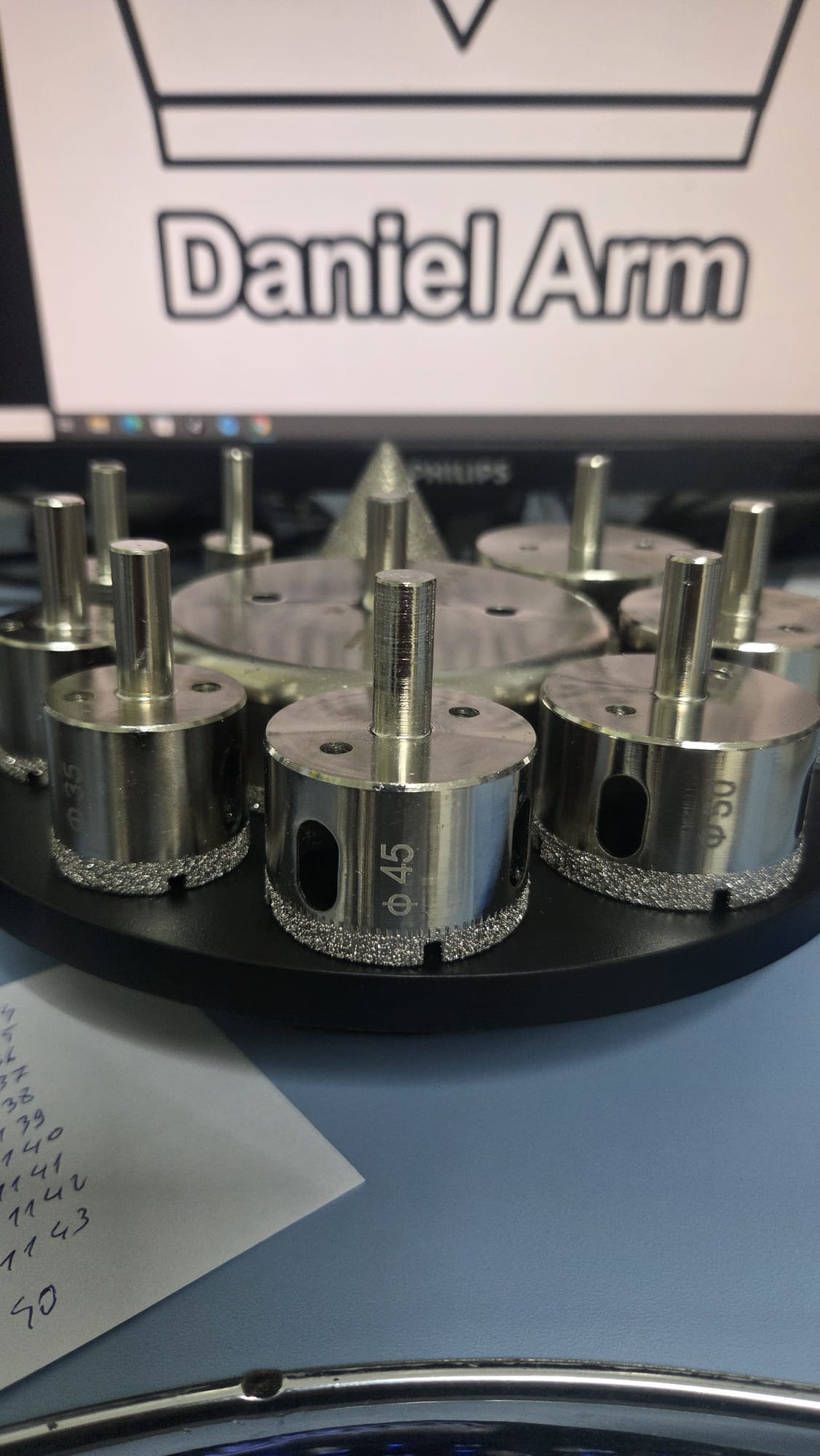 Carotă Diamantată Brazată 45 mm pentru autofiletanta Daniel Arm