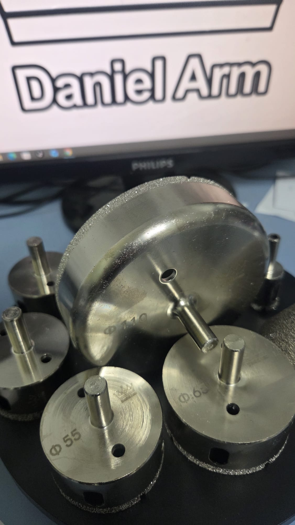 Carotă Diamantată Brazată 110 mm  pentru autofiletanta Daniel Arm