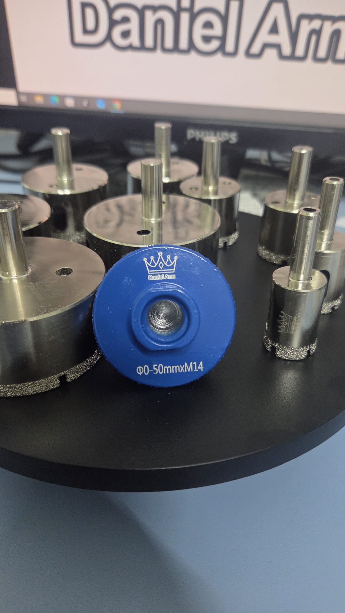 Freză Conică Diamantată Profesională 0–50 mm M14 – Daniel Arm