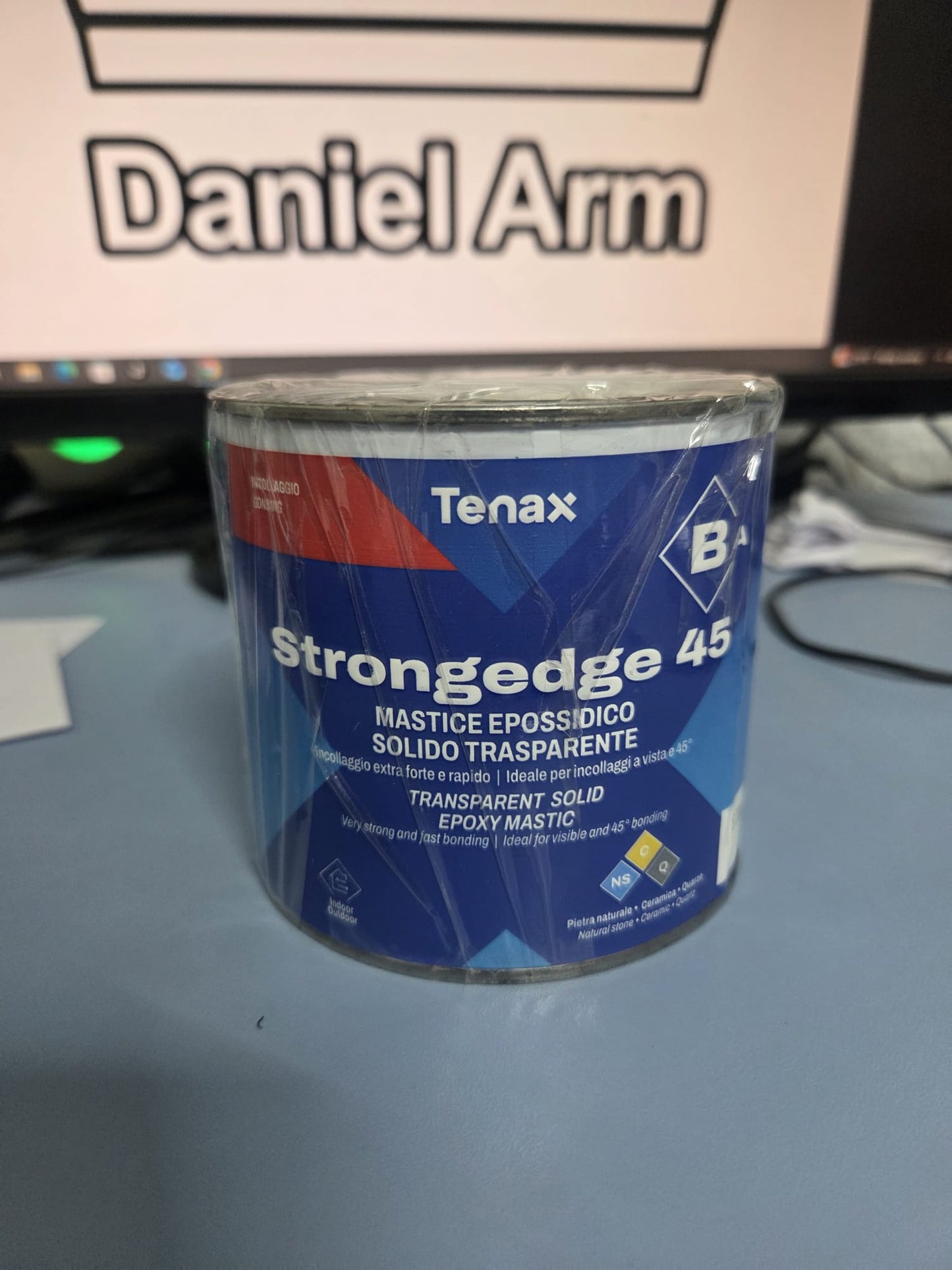 Tenax Strongedge 45 B– Adeziv Epoxidic Transparent pentru Îmbinări la 45° exterior si interior – Component B – 500 g