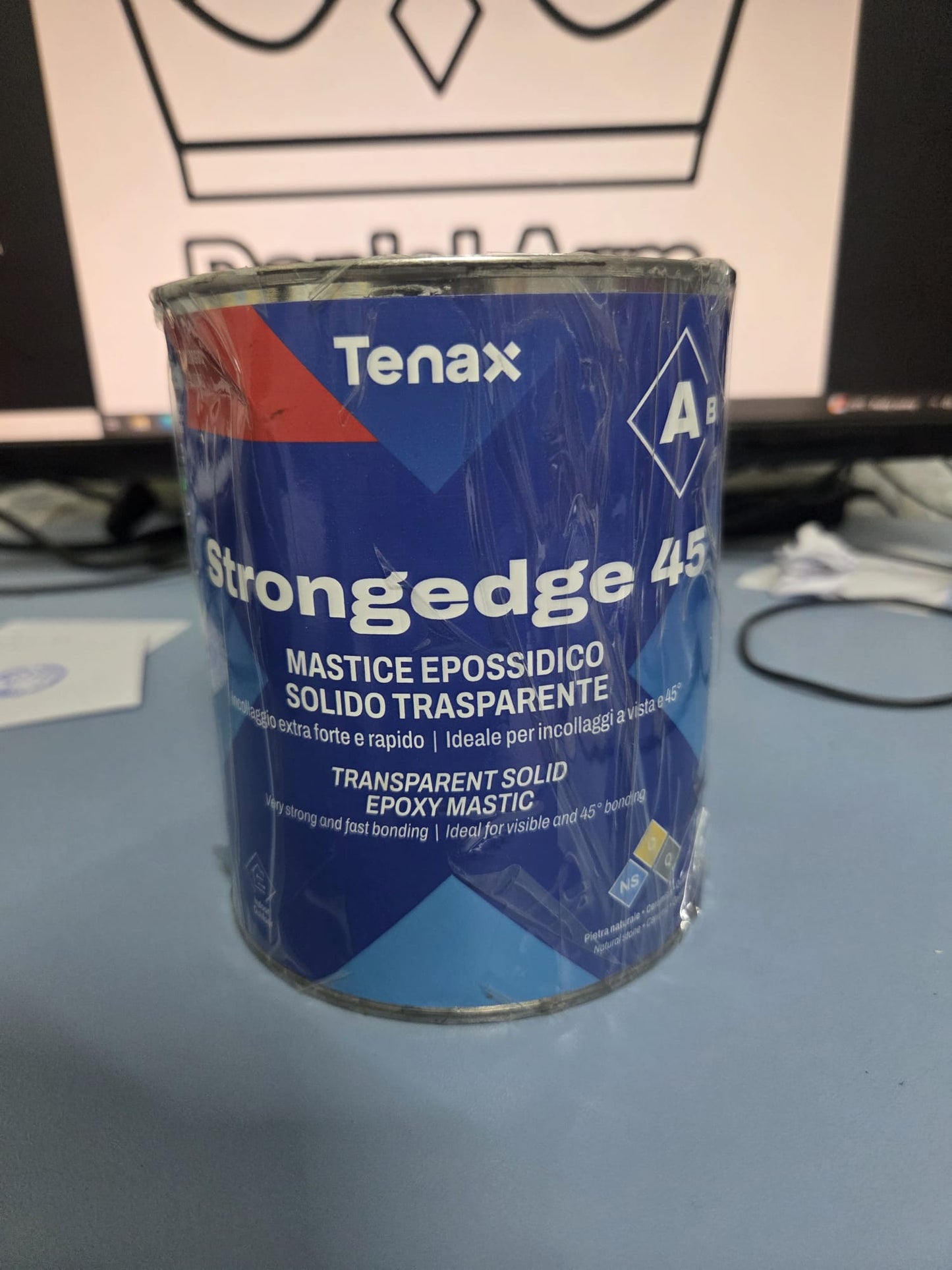 Tenax Strongedge 45 A– Adeziv Epoxidic Transparent pentru Îmbinări la 45° exterior si interior – Component A – 1000 g