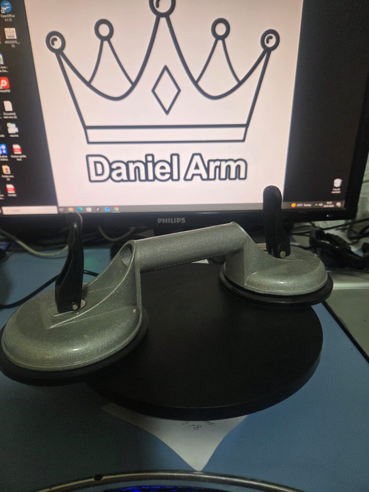 2 Ventuze duble din aluminiu pentru gresie si faianta 1+1 la 50% reducere