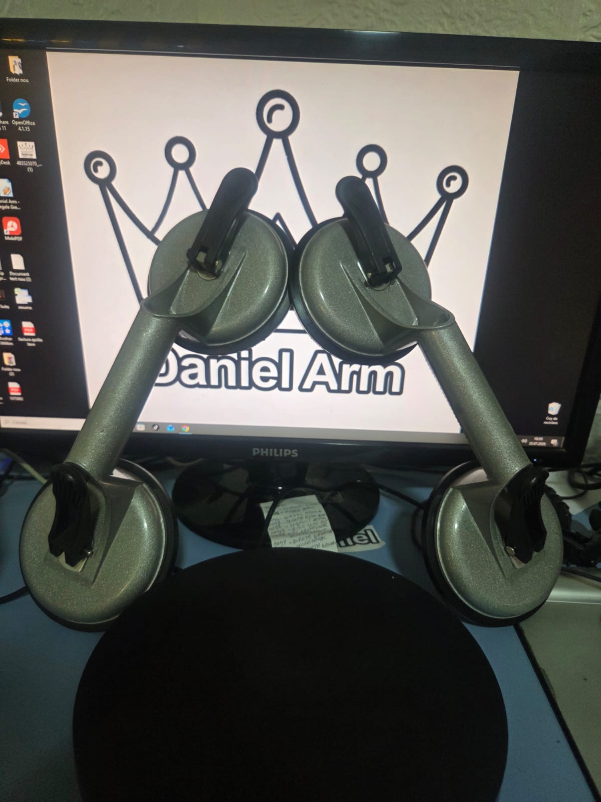 2 Ventuze duble din aluminiu pentru gresie si faianta 1+1 la 50% reducere