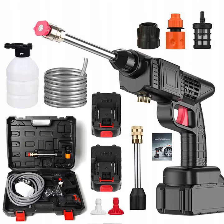 Pistol de spalat cu presiune si 2 acumulatori de 48V