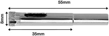 Carota diamantata 8mm